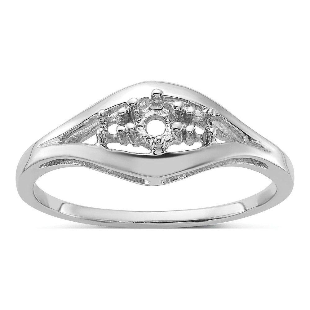 14K White Gold Diamond Ring Mounting