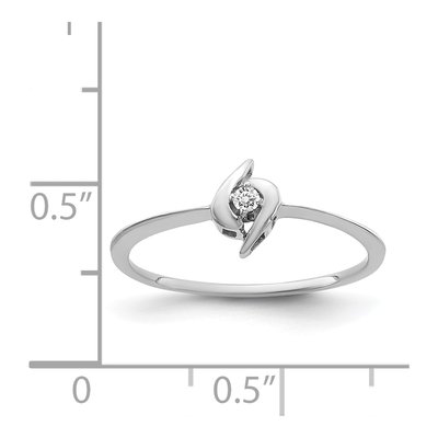 14K White Gold Diamond Ring – view 3