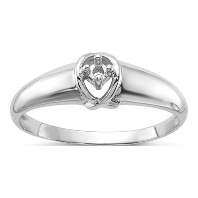14K White Gold Diamond Ring Mounting