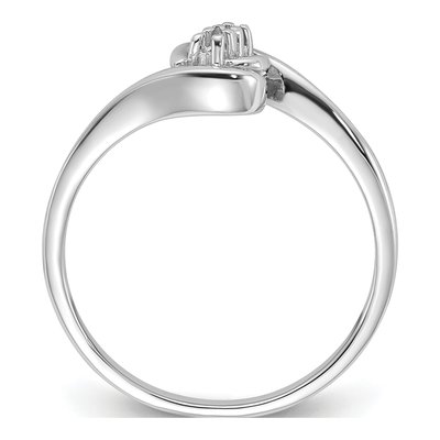 14K White Gold 2-Stone Diamond Ring Mounting – view 2