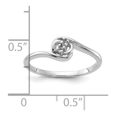14K White Gold 2-Stone Diamond Ring Mounting – view 3