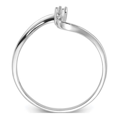 14K White Gold Diamond Ring Mounting – view 3