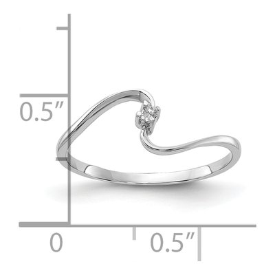 14K White Gold Diamond Ring Mounting – view 4