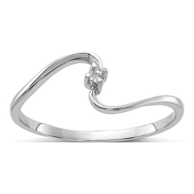 14K White Gold Diamond Ring Mounting