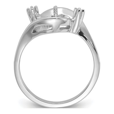 14K White Gold Pearl for Ring Mounting – view 2