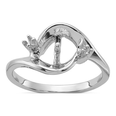 14K White Gold Pearl for Ring Mounting