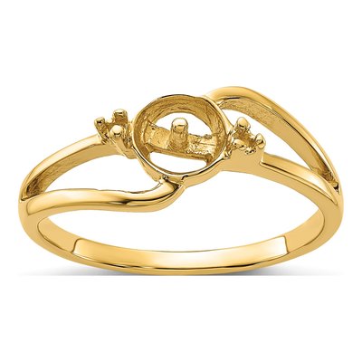 14K Yellow Gold Pearl Ring Mounting