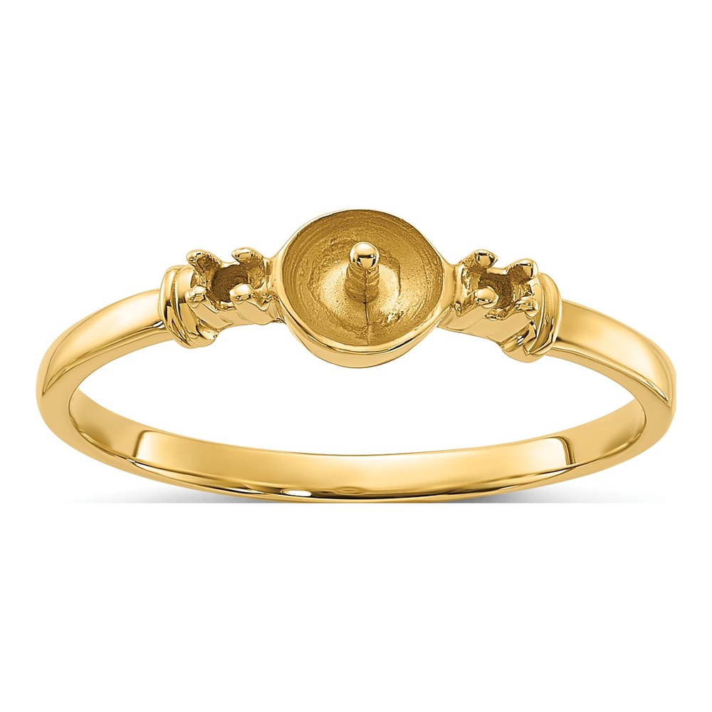 14K Yellow Gold Pearl Ring Mounting