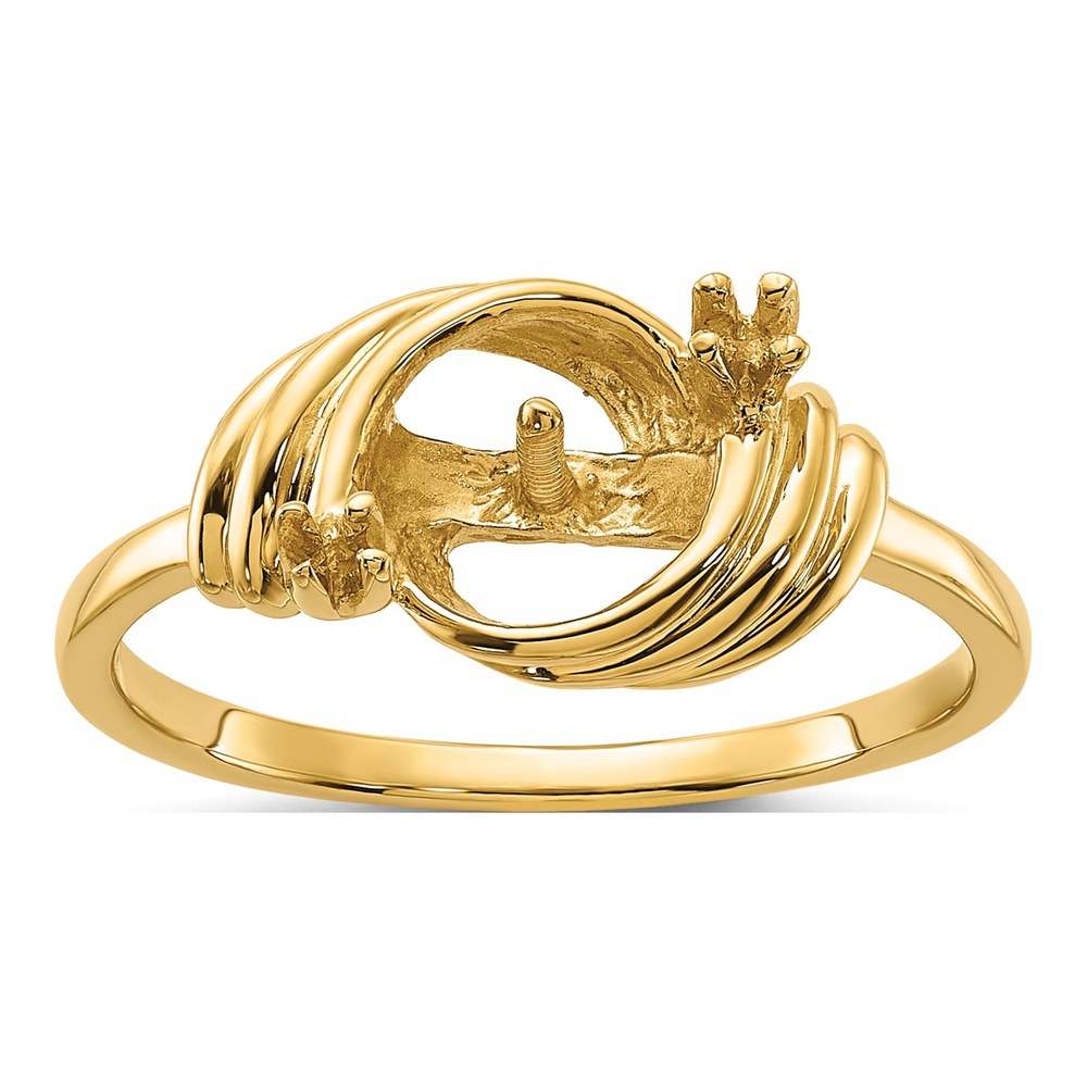 14K Yellow Gold Pearl Ring Mounting