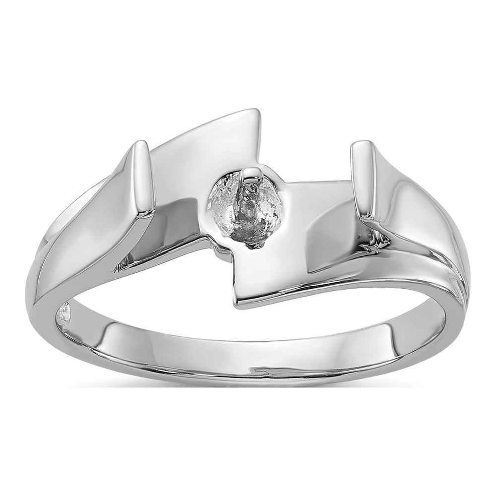 14K White Gold Pearl Ring Mounting