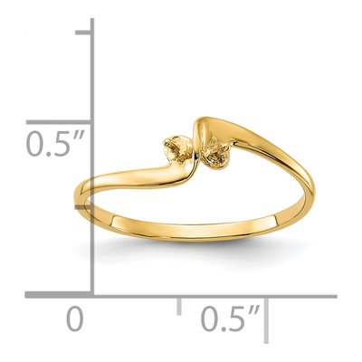 14K Yellow Gold Pearls Ring Mounting – view 3