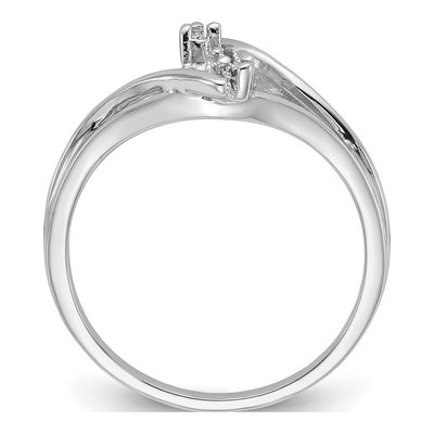 14K White Gold Pearl Ring Mounting – view 2