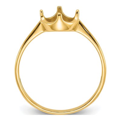 14K Yellow Gold Pearl Ring Mounting – view 2