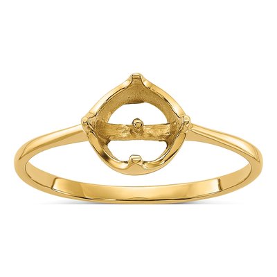 14K Yellow Gold Pearl Ring Mounting