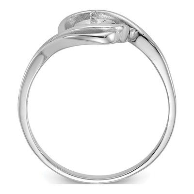 14K White Gold Pearl Ring Mounting – view 2
