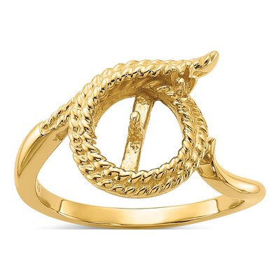 14K Yellow Gold Pearl Ring Mounting