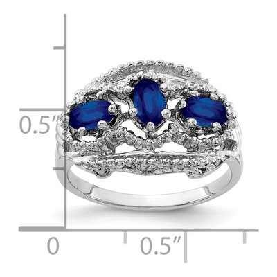 14K Yellow Gold Sapphire Natural Ring – view 4