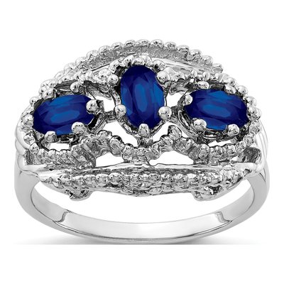 14K Yellow Gold Sapphire Natural Ring