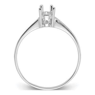 14K White Gold Pear Filigree Ring Mounting – view 2