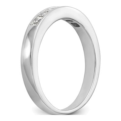 14K White Gold 7-Stone Princess Diamond Band, Size 7 – view 7