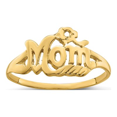 14K Yellow Gold Mother's Ring Mounting