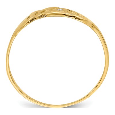 14K Yellow Gold Diamond Mom Ring – view 2