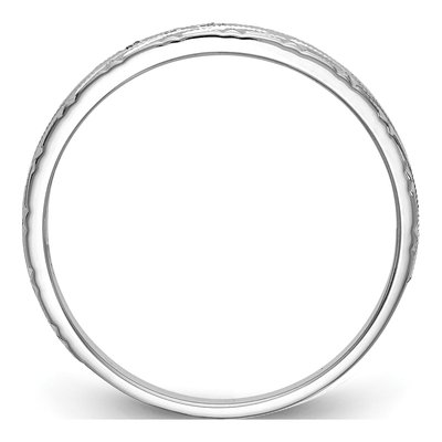 14K White Gold Diamond Trio Wedding Band – view 2