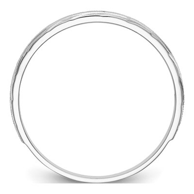 Men's 14K White Gold Diamond Trio Wedding Band – view 2
