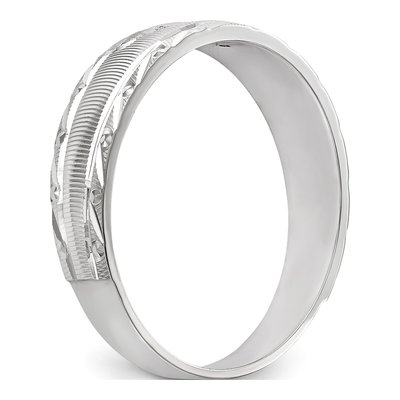 Men's 14K White Gold Diamond Trio Wedding Band – view 6
