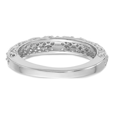 14K White Gold 2mm Filigree Wedding Band – view 6
