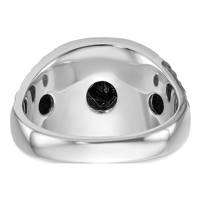 Men's 14K White Gold Diamond Masonic Ring – view 5