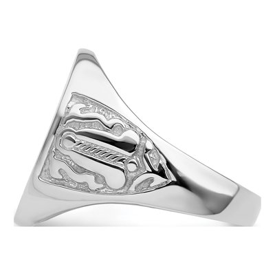 Men's 14K White Gold Masonic Ring – view 3