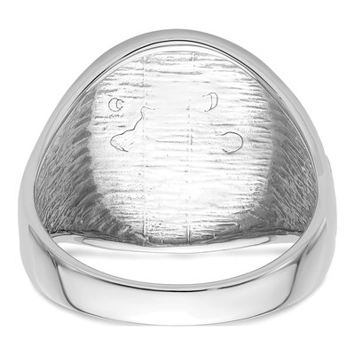 Men's 14K White Gold Masonic Ring – view 5