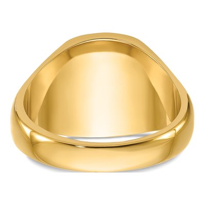 Men's 14K Yellow Gold Black Enamel Masonic Ring – view 5