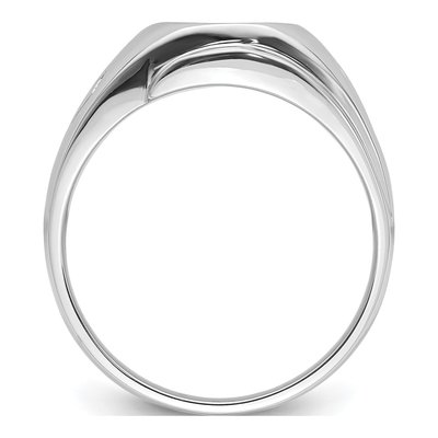 Men's 14K White Gold Masonic Ring Mounting – view 3