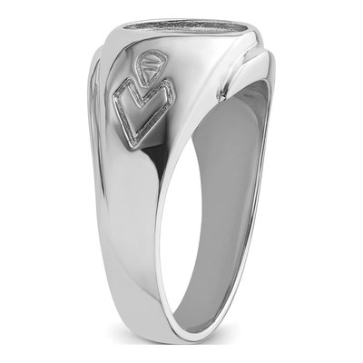 Men's 14K White Gold Masonic Ring Mounting – view 5