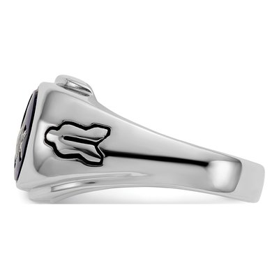 Men's 14K White Gold Masonic Ring – view 4