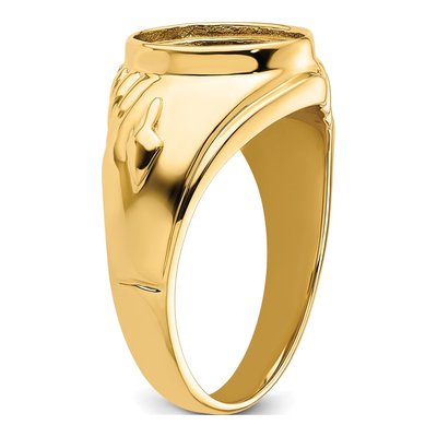 Men's 14K Yellow Gold Masonic Ring Mounting – view 5