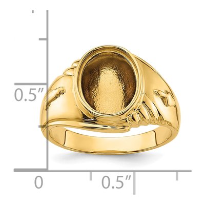 Men's 14K Yellow Gold Masonic Ring Mounting – view 6
