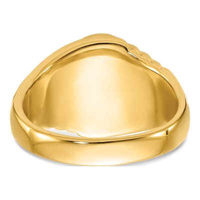 Men's 14K Yellow Gold Onyx Masonic Ring – view 6