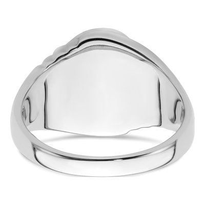 Men's 14K White Gold Masonic Ring Mounting – view 6