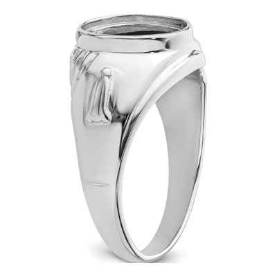 Men's 14K White Gold Masonic Ring Mounting – view 7
