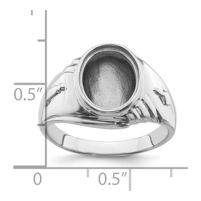 Men's 14K White Gold Masonic Ring Mounting – view 8