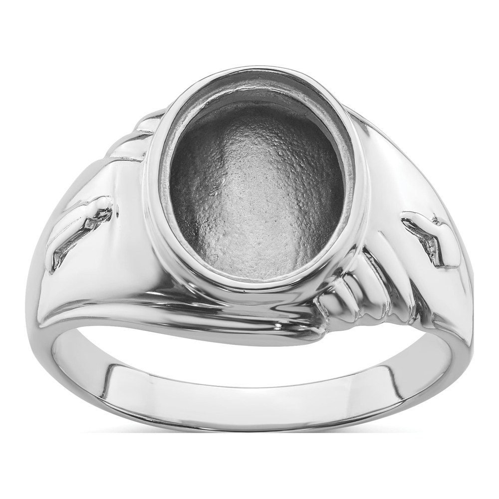 Men's 14K White Gold Masonic Ring Mounting
