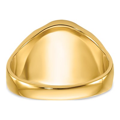 Men's 14K Yellow Gold Onyx Masonic Ring – view 6