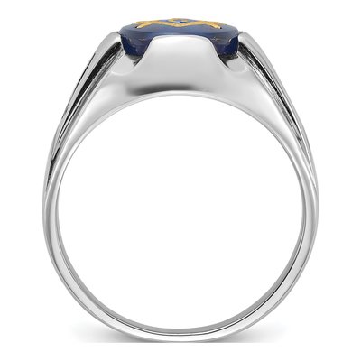 Men's 14K White Gold Masonic Ring – view 2