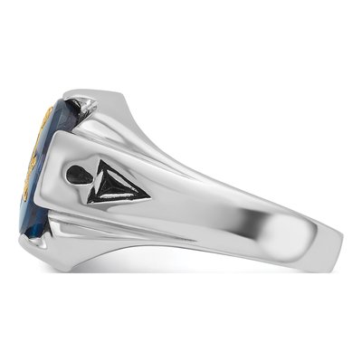 Men's 14K White Gold Masonic Ring – view 3