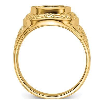 Men's 14K Yellow Gold Masonic Ring Mounting – view 3