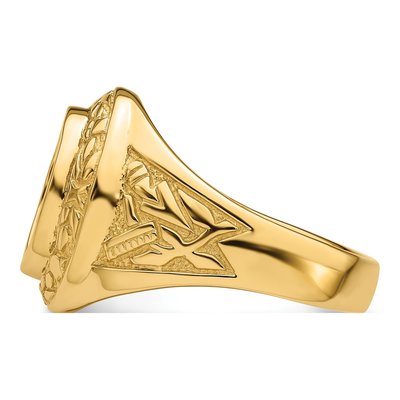Men's 14K Yellow Gold Masonic Ring Mounting – view 5