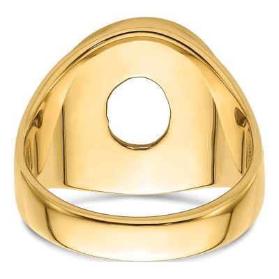 Men's 14K Yellow Gold Masonic Ring Mounting – view 6